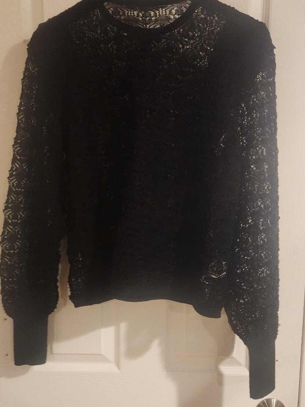 MANGO LACE RUFFLE TOP - Picture 11 of 13